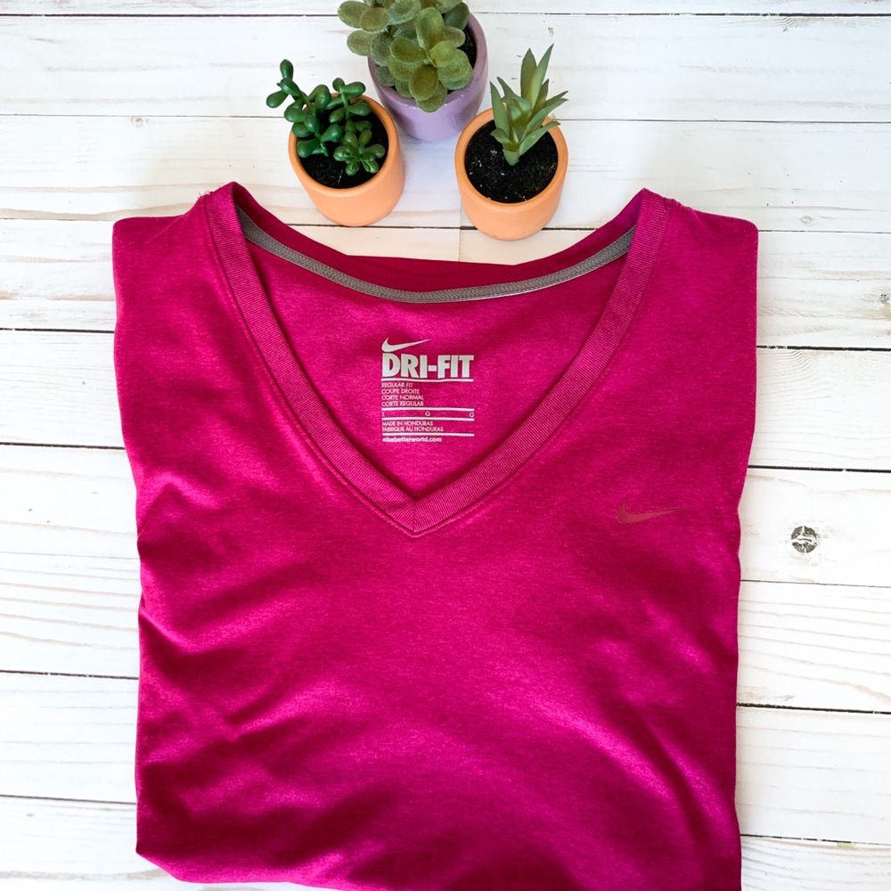 Nike Women’s dri fit v neck tee